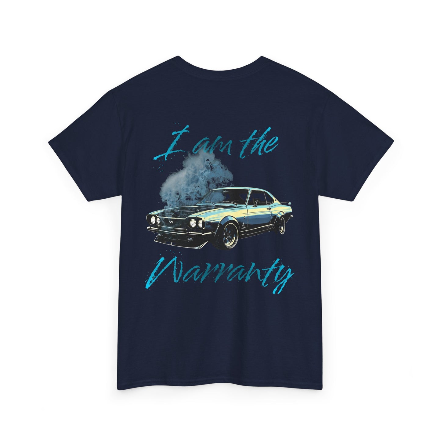 Vintage Muscle Car Tee — “I am the Warranty” Graphic T-Shirt