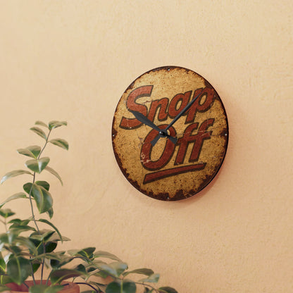 Vintage "Snap Off" Acrylic Wall Clock