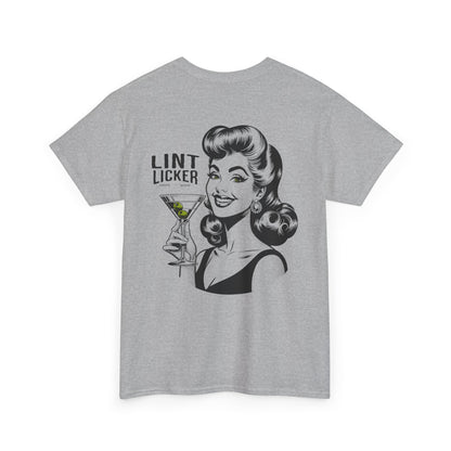 T-Shirt — 'Lint Licker' Retro Pinup Tee (Vintage Cocktail Graphic)