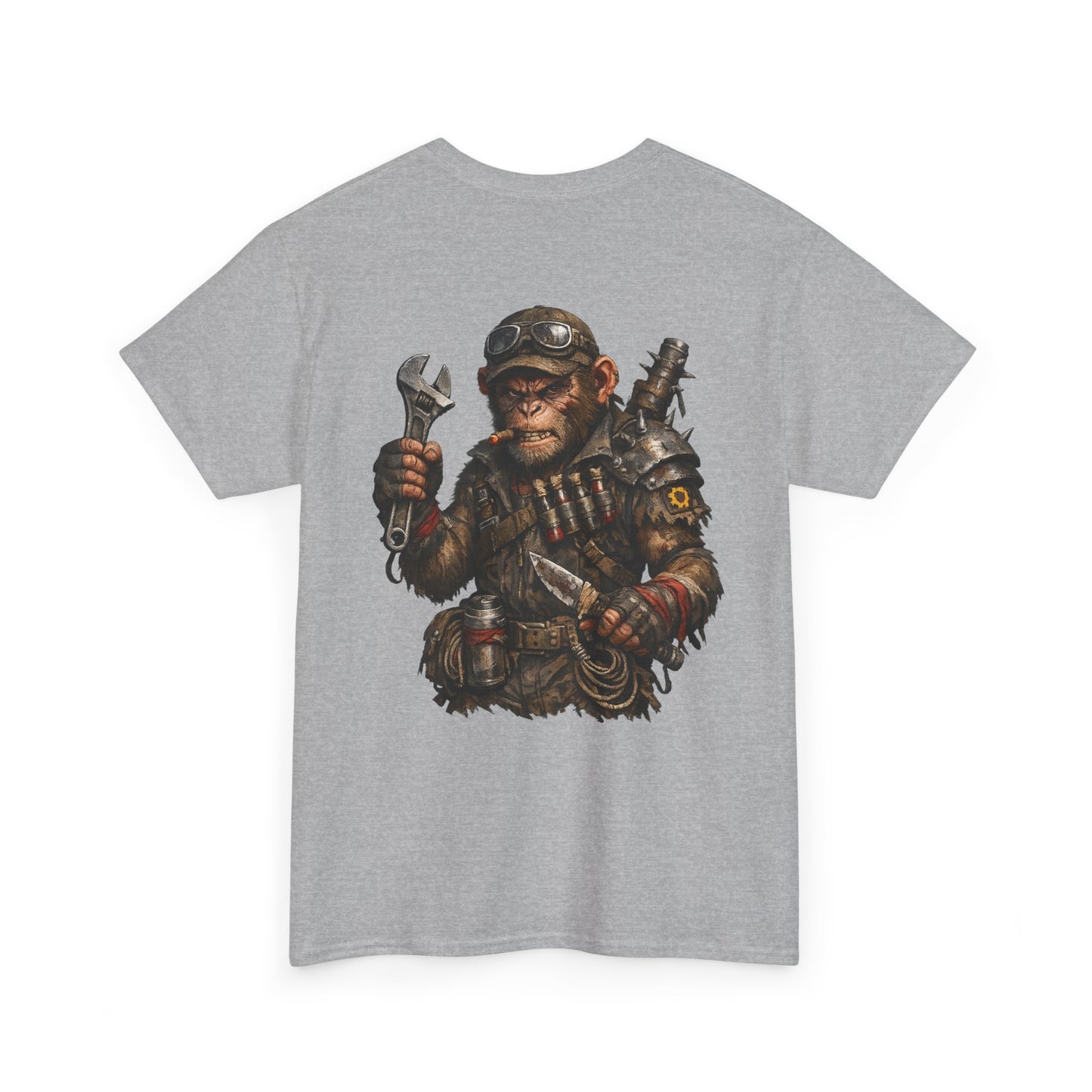 Mechanic Monkey Graphic Tee — Steampunk Toolmaster Backprint