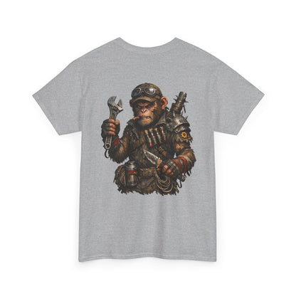Mechanic Monkey Graphic Tee — Steampunk Toolmaster Backprint