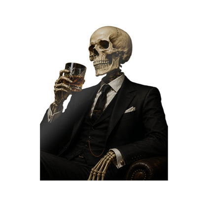 Skeleton Gentleman Die-Cut Sticker