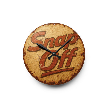 Vintage "Snap Off" Acrylic Wall Clock