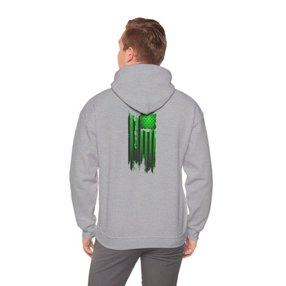 American Flag Hoodie - Green