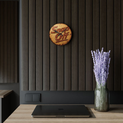 Vintage "Snap Off" Acrylic Wall Clock