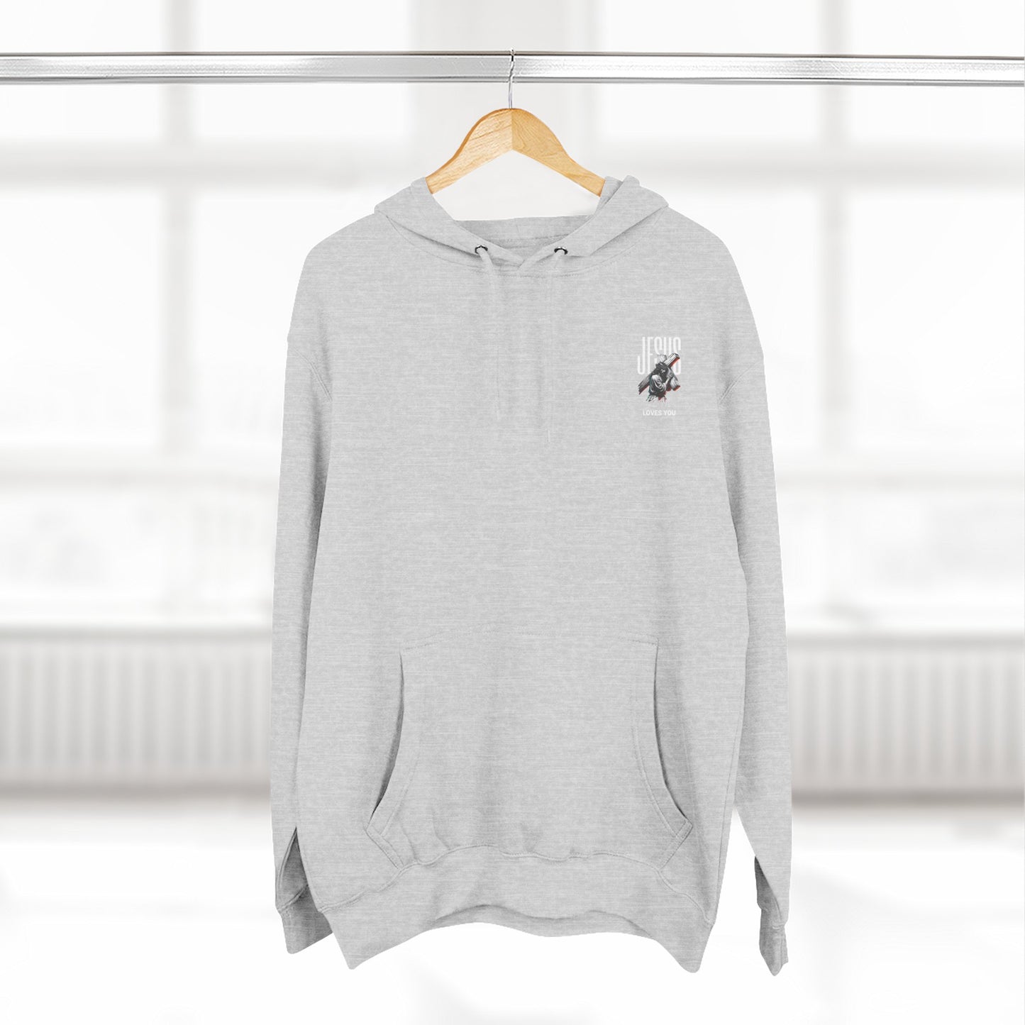 Angel Statue Graphic Hoodie — 'Sanctified, Saved' Vintage Art Streetwear