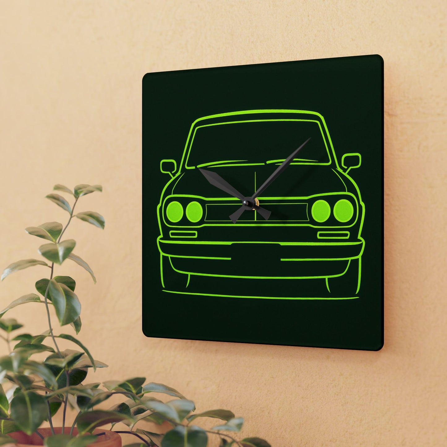 Neon Classic Suka Acrylic Wall Clock
