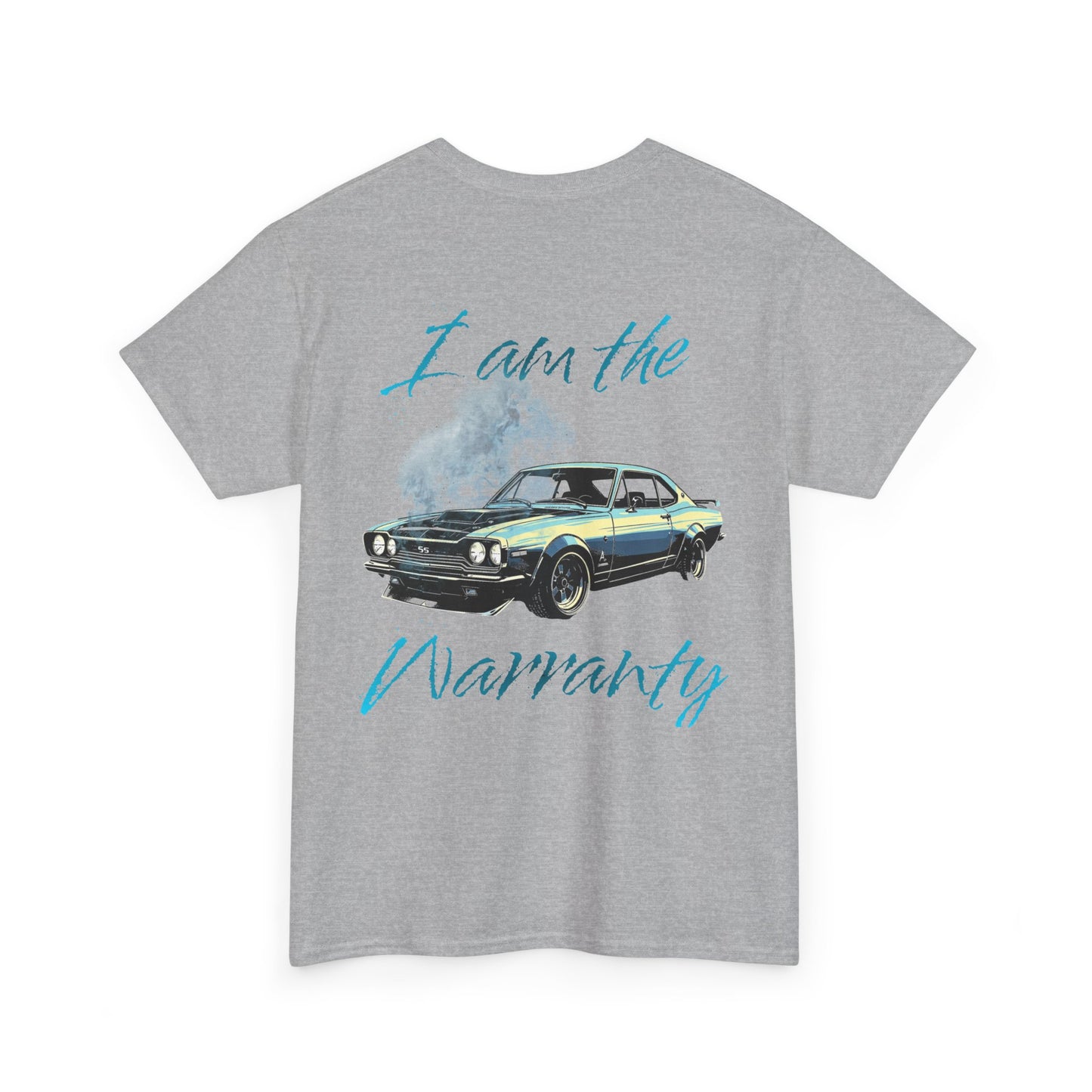 Vintage Muscle Car Tee — “I am the Warranty” Graphic T-Shirt