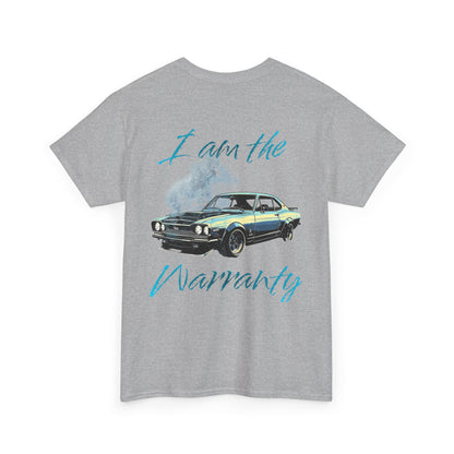 Vintage Muscle Car Tee — “I am the Warranty” Graphic T-Shirt