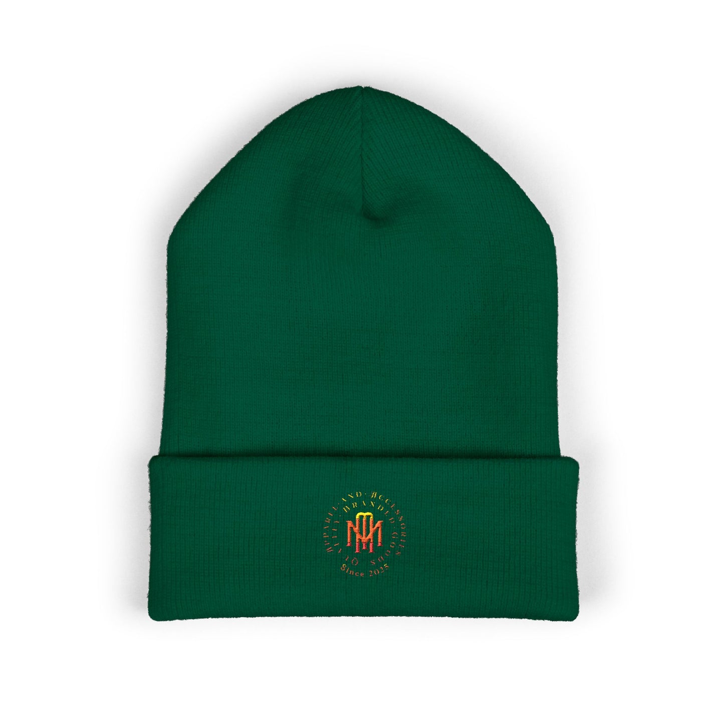 Embroidered Flame MM Beanie — Maintenance Monkey Beanie