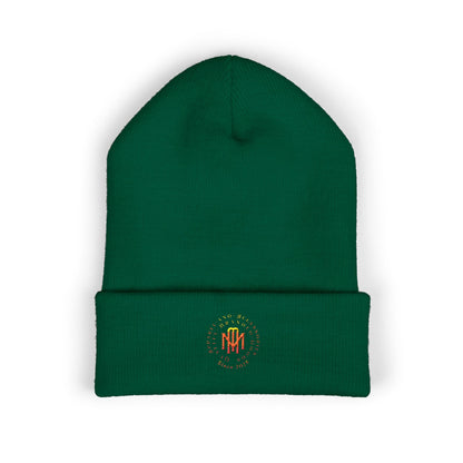 Embroidered Flame MM Beanie — Maintenance Monkey Beanie