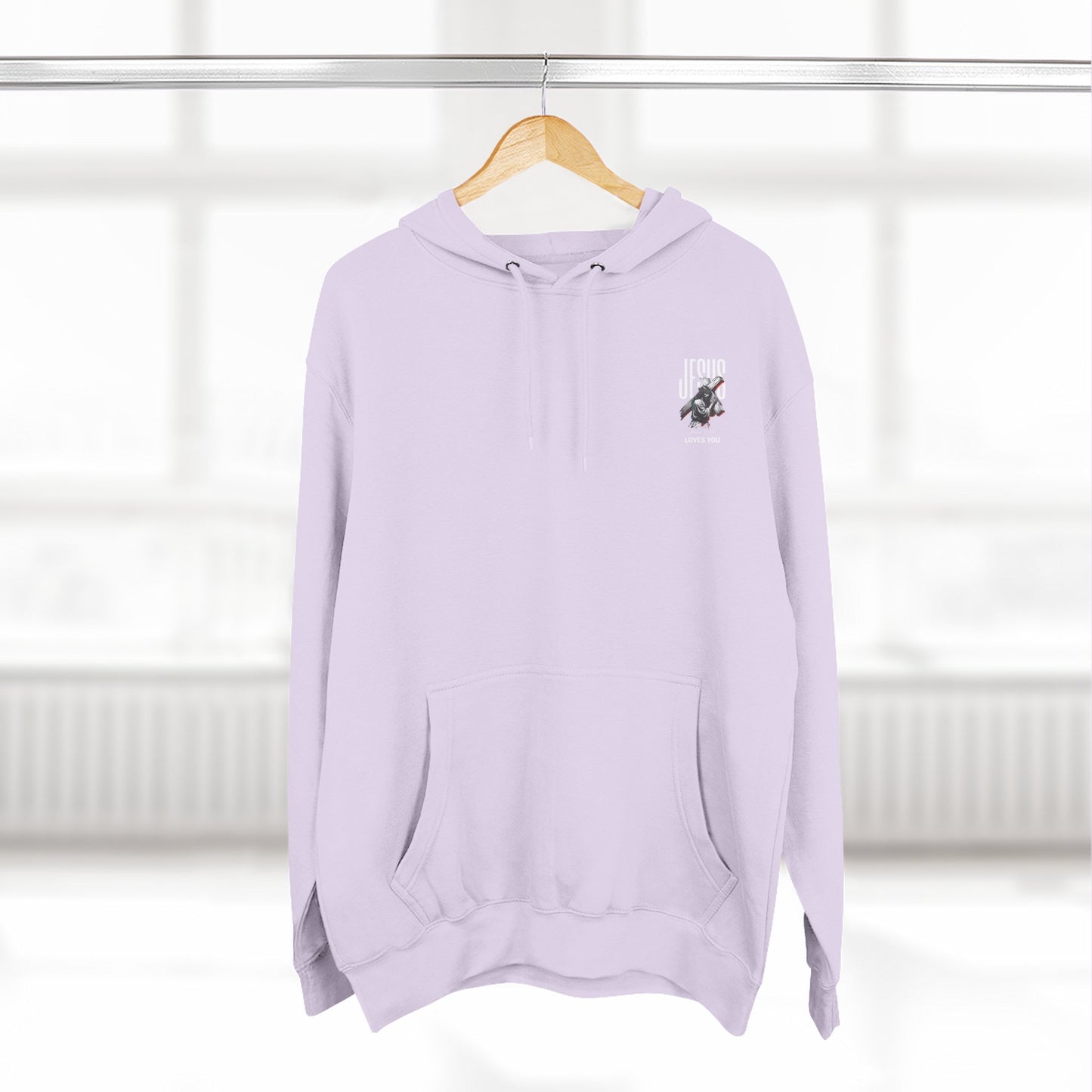 Angel Statue Graphic Hoodie — 'Sanctified, Saved' Vintage Art Streetwear