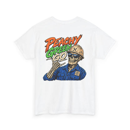 'Peachy Green Go' Skeleton Tee