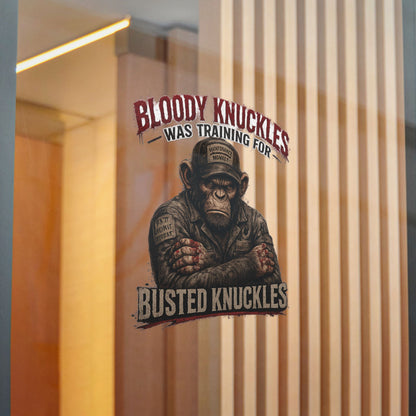 Busted Knuckles Monkey Sticker