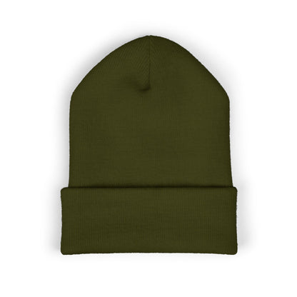 Embroidered Flame MM Beanie — Maintenance Monkey Beanie