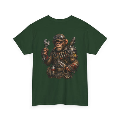 Mechanic Monkey Graphic Tee — Steampunk Toolmaster Backprint