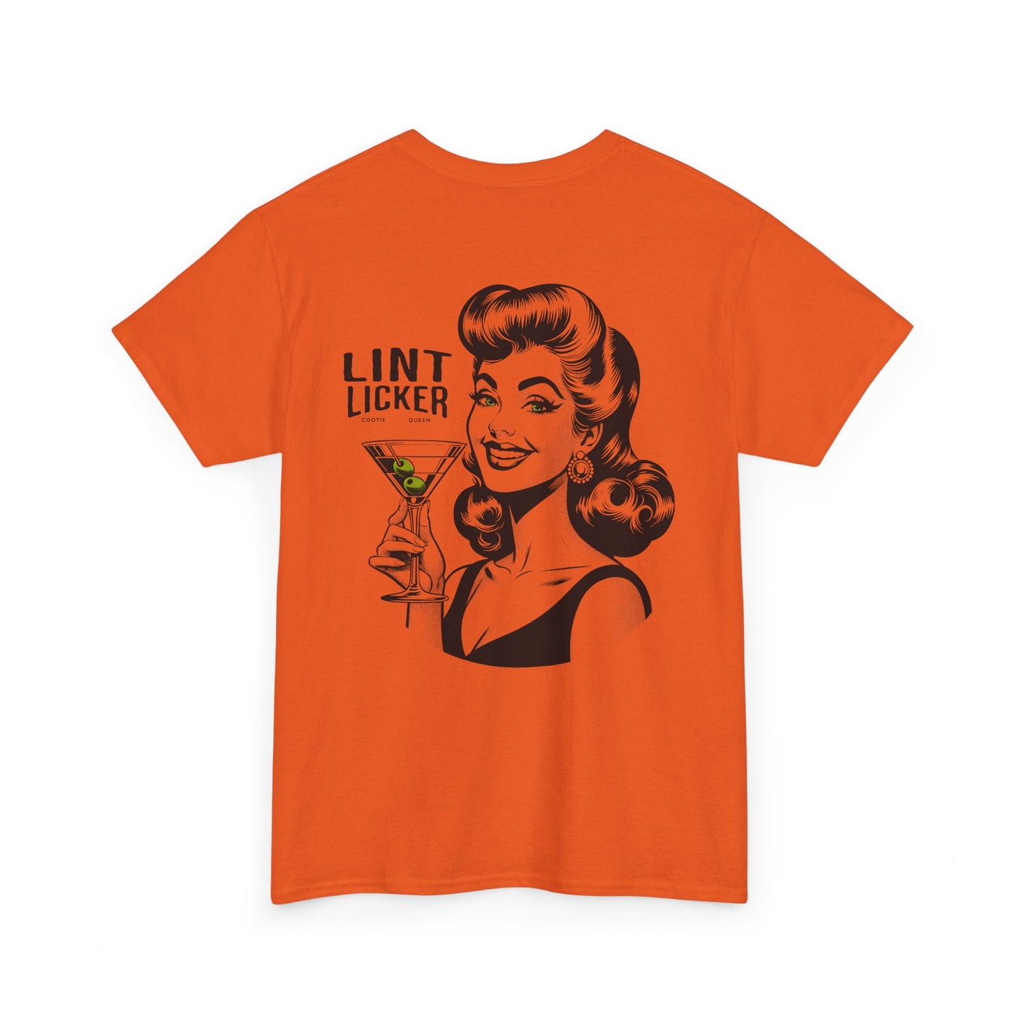 T-Shirt — 'Lint Licker' Retro Pinup Tee (Vintage Cocktail Graphic)