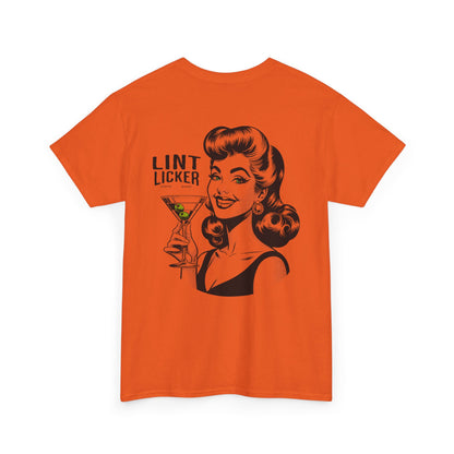 T-Shirt — 'Lint Licker' Retro Pinup Tee (Vintage Cocktail Graphic)