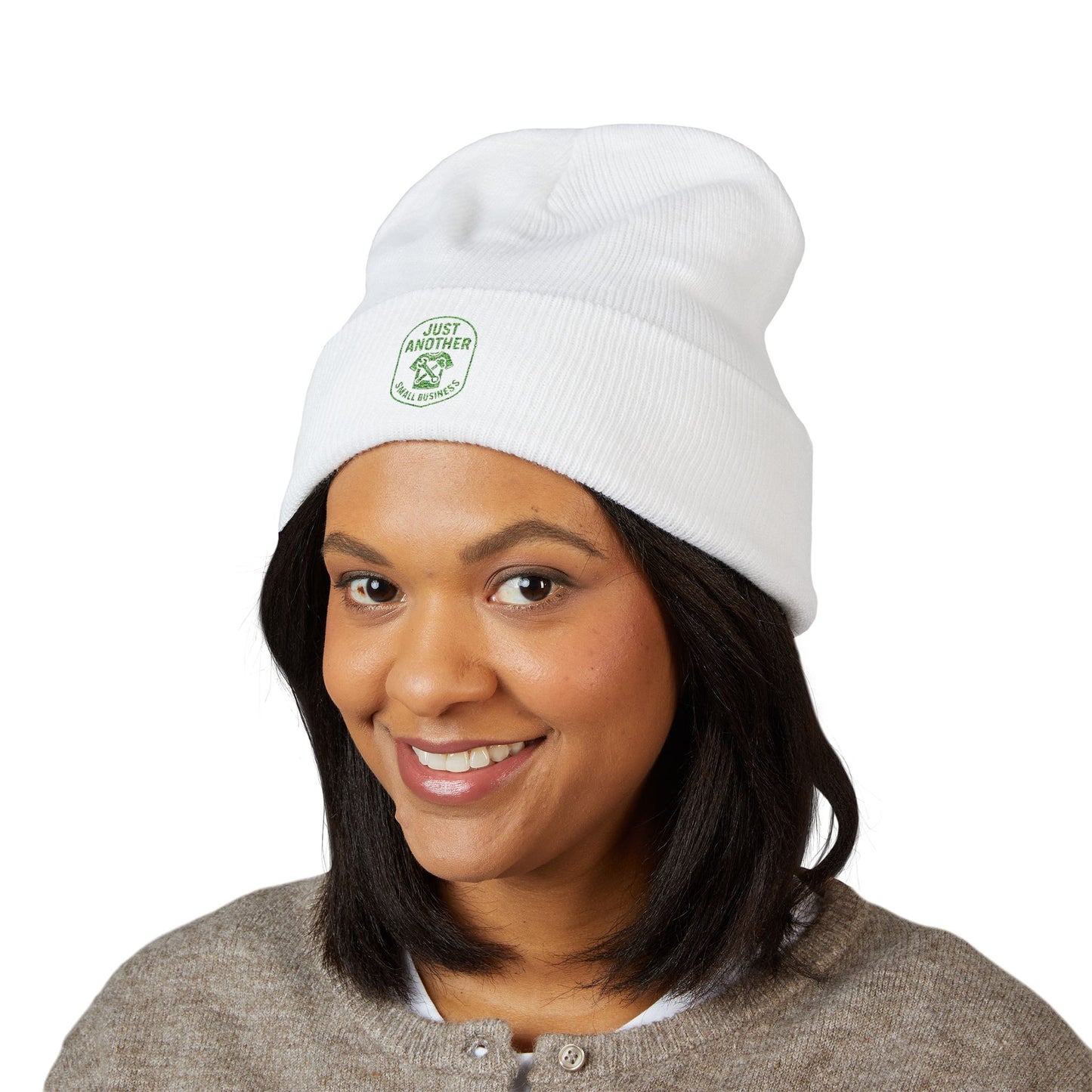 Embroidered Cuffed Beanie — Just Another Small Business