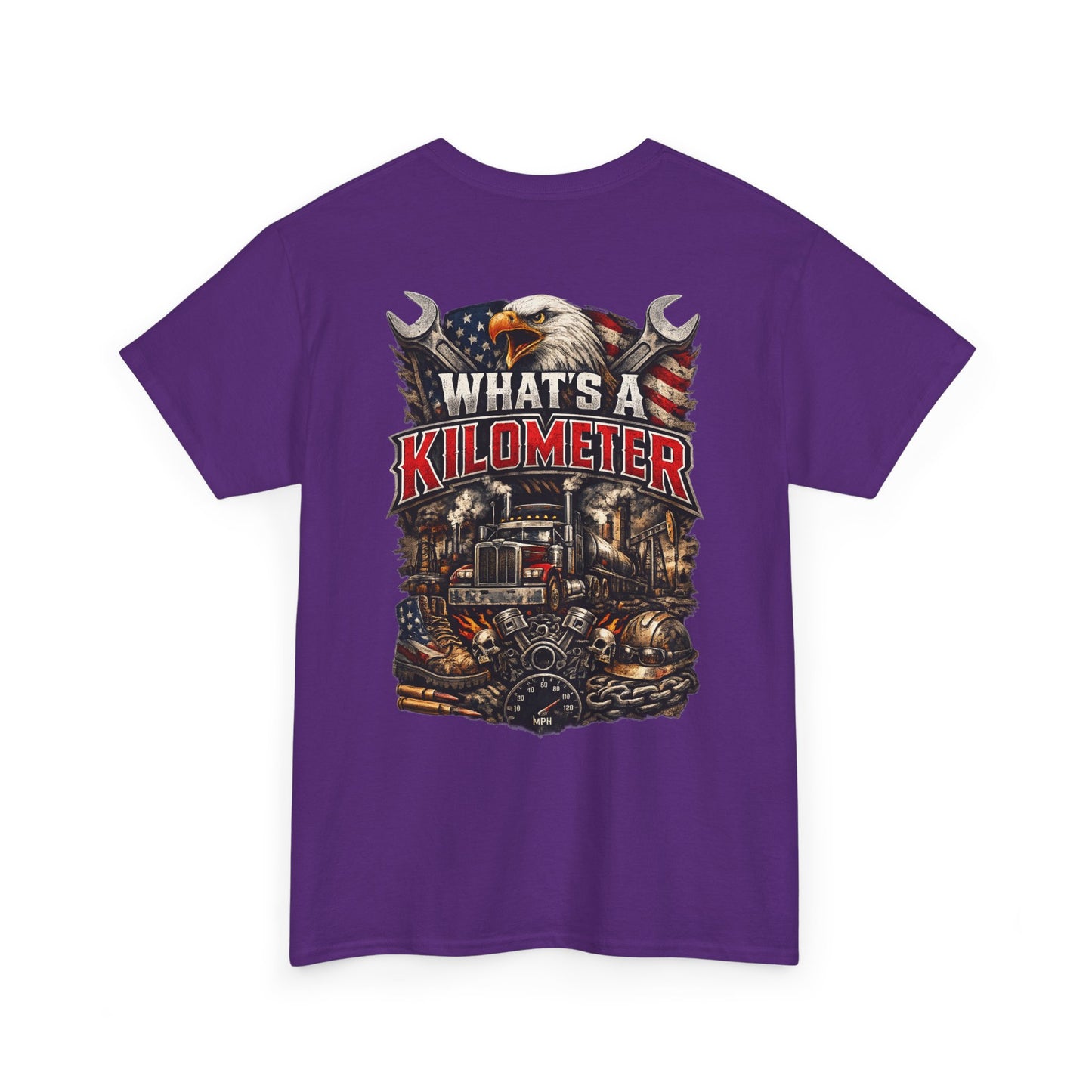 What's a Kilometer? Vintage Semi Truck T-Shirt