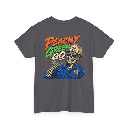 'Peachy Green Go' Skeleton Tee