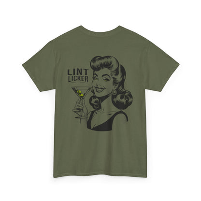 T-Shirt — 'Lint Licker' Retro Pinup Tee (Vintage Cocktail Graphic)