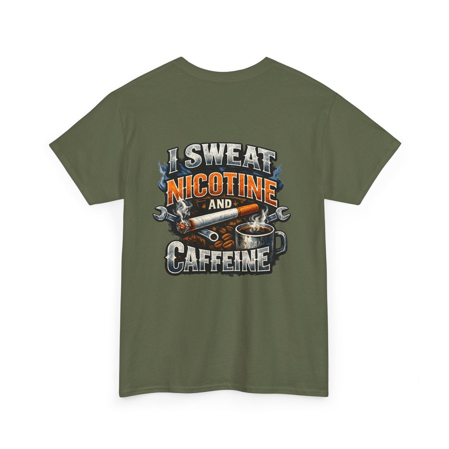 Nicotine and Caffeine Graphic Tee