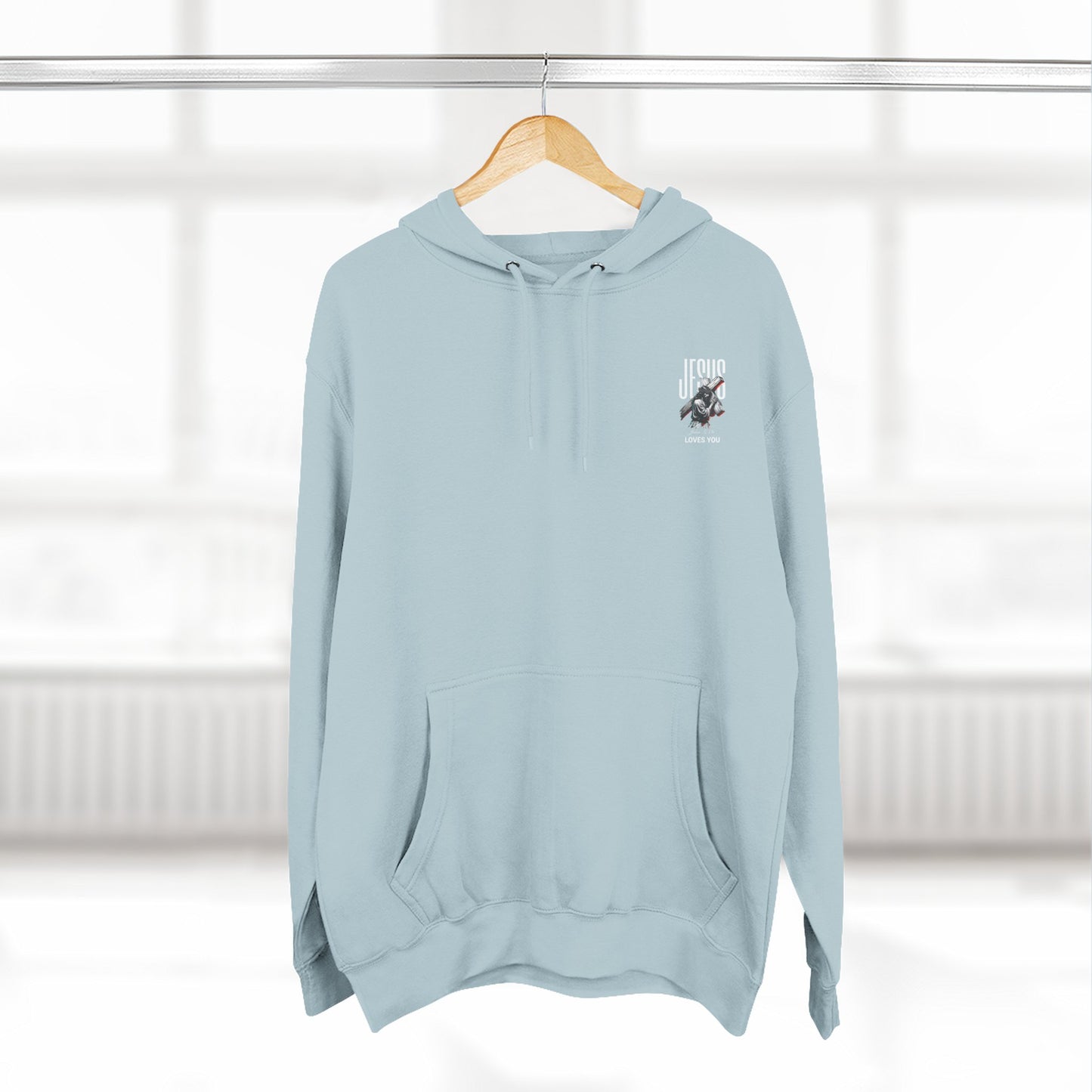 Angel Statue Graphic Hoodie — 'Sanctified, Saved' Vintage Art Streetwear