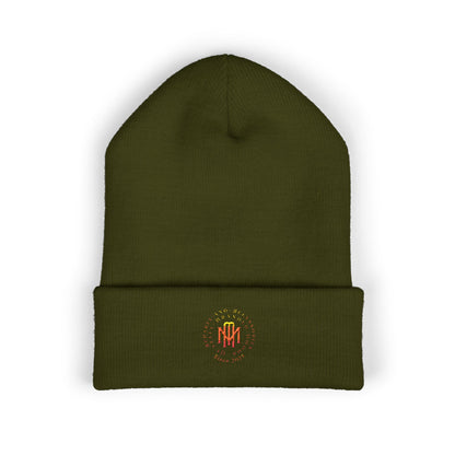 Embroidered Flame MM Beanie — Maintenance Monkey Beanie