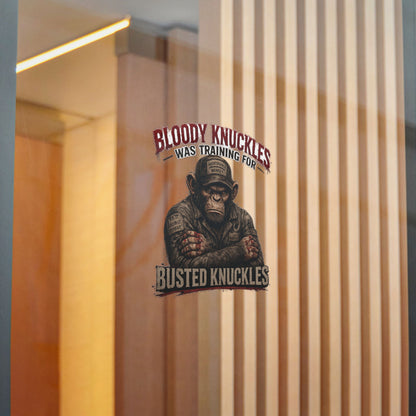 Busted Knuckles Monkey Sticker