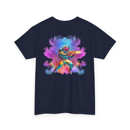 Astronaut Watercolor Tee — Colorful Space Explorer Graphic T‑Shirt
