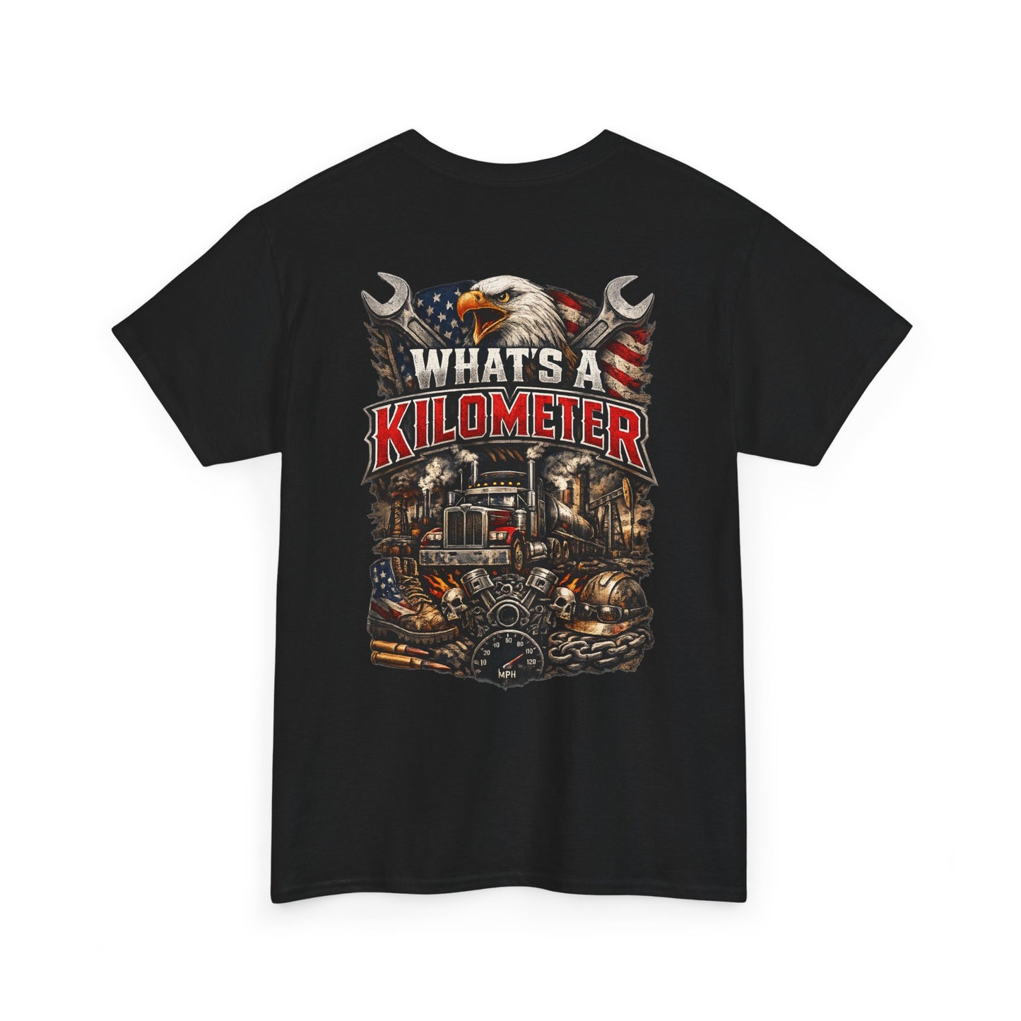 What's a Kilometer? Vintage Semi Truck T-Shirt