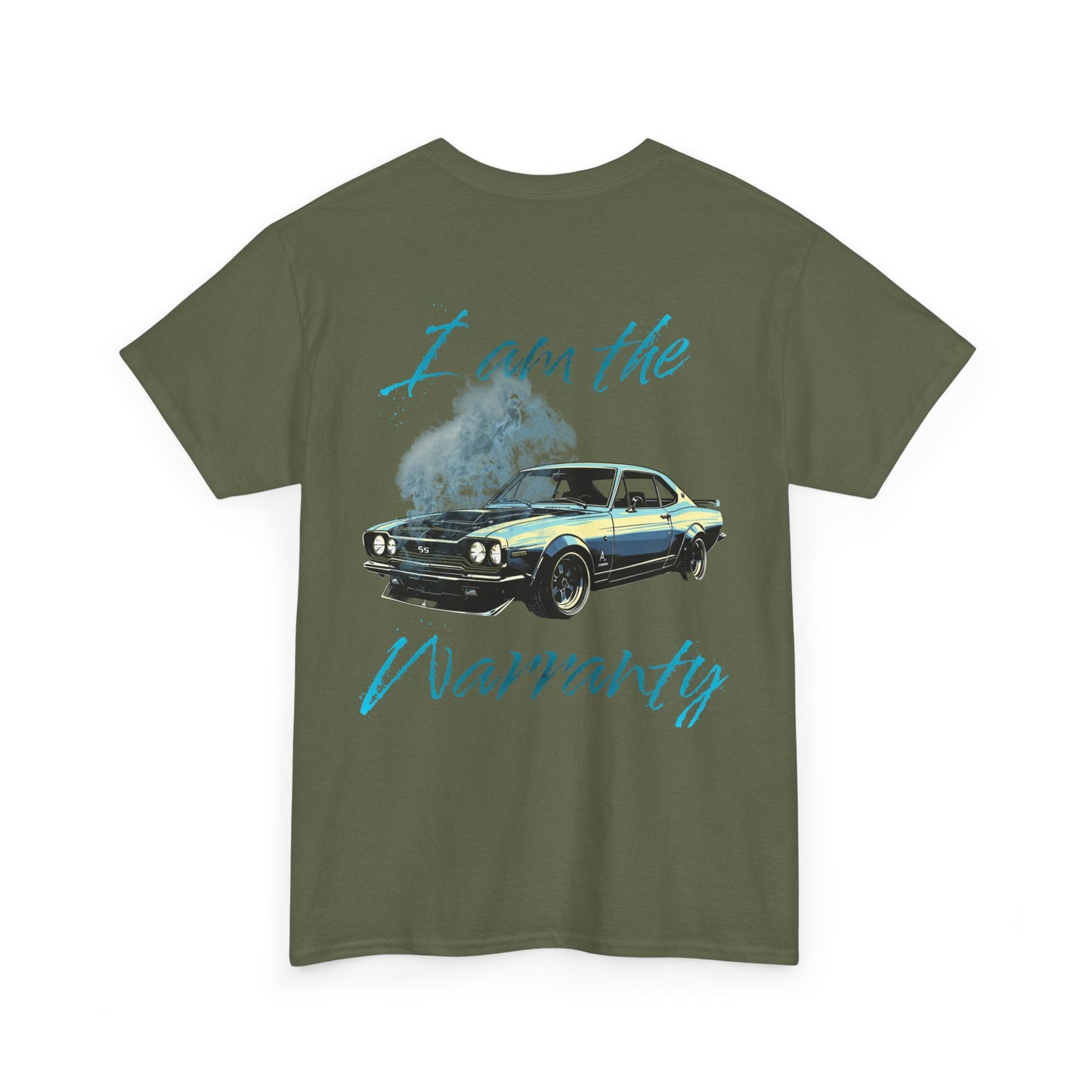 Vintage Muscle Car Tee — “I am the Warranty” Graphic T-Shirt
