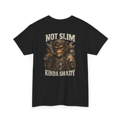 Graphic Tee - "Not Slim Kinda Shady" Vintage Monkey Skull Design