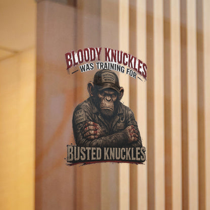 Busted Knuckles Monkey Sticker
