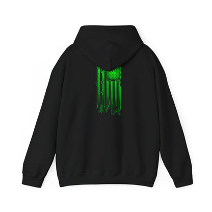 American Flag Hoodie - Green