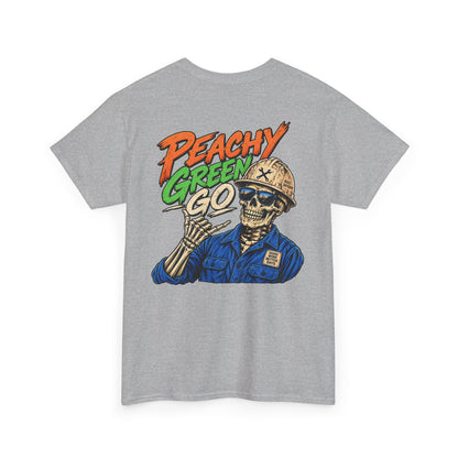'Peachy Green Go' Skeleton Tee