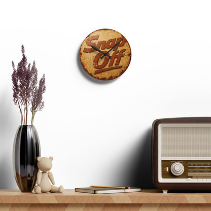 Vintage "Snap Off" Acrylic Wall Clock