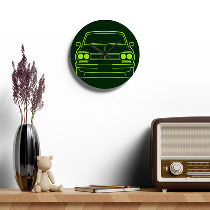 Neon Classic Suka Acrylic Wall Clock