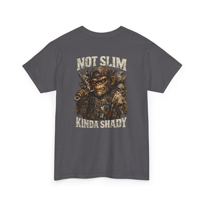 Graphic Tee - "Not Slim Kinda Shady" Vintage Monkey Skull Design