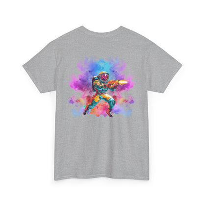 Astronaut Watercolor Tee — Colorful Space Explorer Graphic T‑Shirt