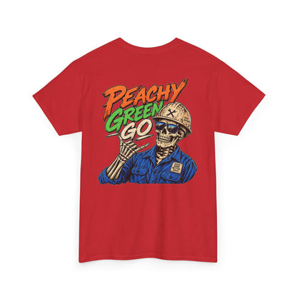 'Peachy Green Go' Skeleton Tee