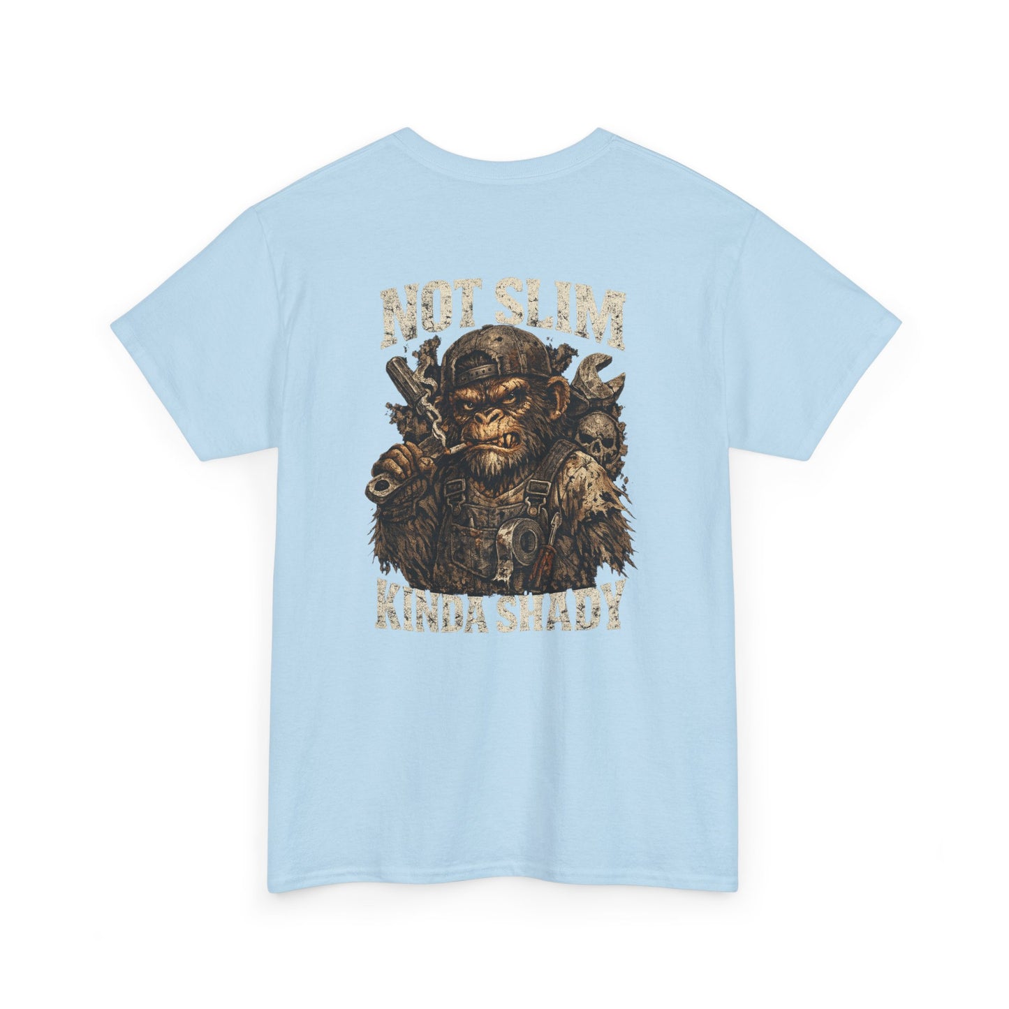 Graphic Tee - "Not Slim Kinda Shady" Vintage Monkey Skull Design