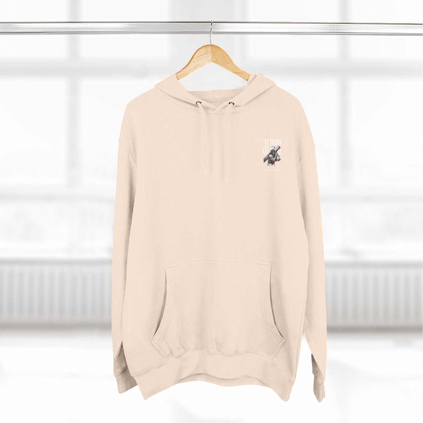Angel Statue Graphic Hoodie — 'Sanctified, Saved' Vintage Art Streetwear