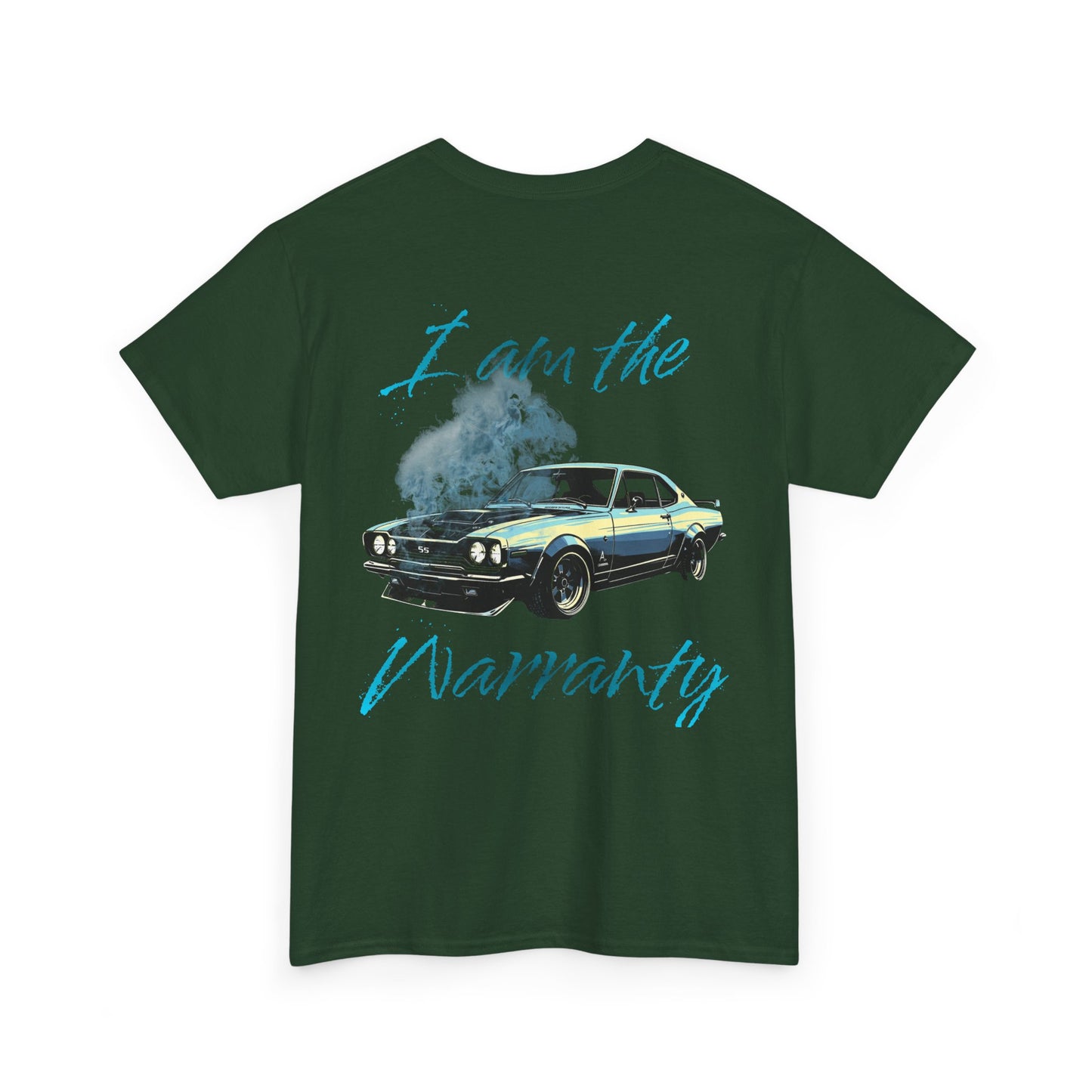 Vintage Muscle Car Tee — “I am the Warranty” Graphic T-Shirt
