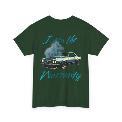 Vintage Muscle Car Tee — “I am the Warranty” Graphic T-Shirt