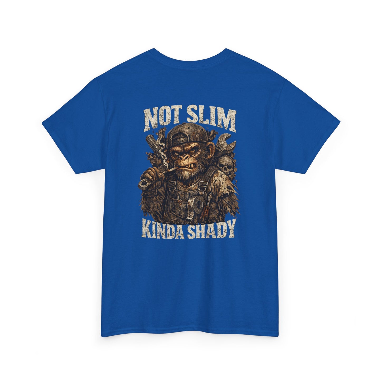Graphic Tee - "Not Slim Kinda Shady" Vintage Monkey Skull Design