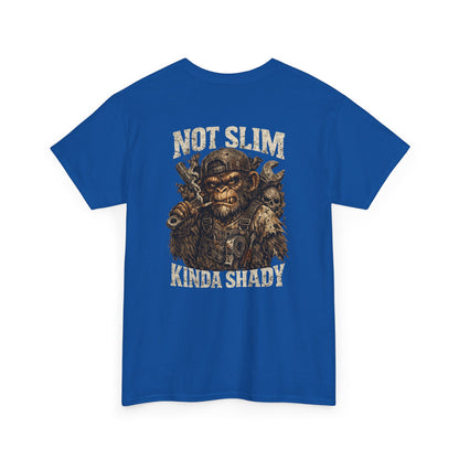 Graphic Tee - "Not Slim Kinda Shady" Vintage Monkey Skull Design