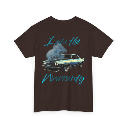 Vintage Muscle Car Tee — “I am the Warranty” Graphic T-Shirt