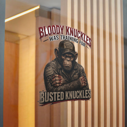 Busted Knuckles Monkey Sticker